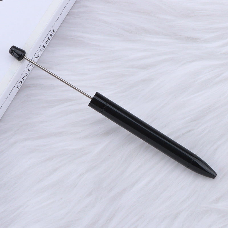 Wholesale 5pcs Beadable Pens Simple Plastic DIY Pen Office Supplies